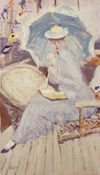 Portrait de Mlle Stuart Taylor à Bord du Yacht Étoile